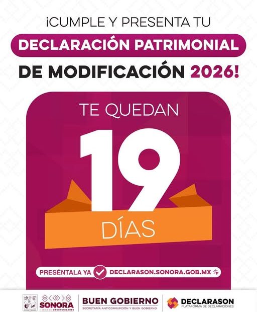Declaración Patrimonial de Modificación 2026