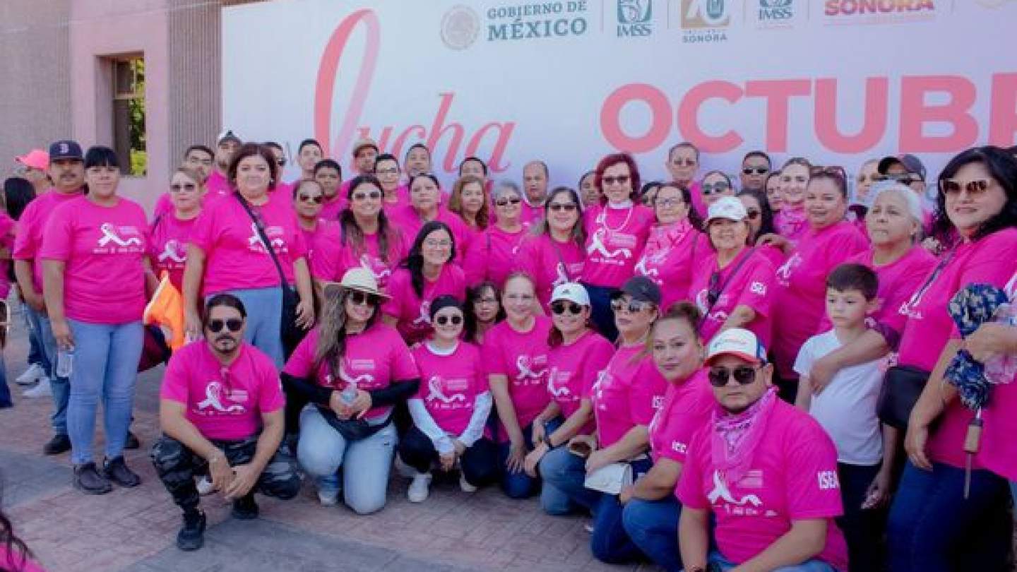 Participa ISEA en la Caminata Mes de octubre, Lucha contra el cáncer de mama