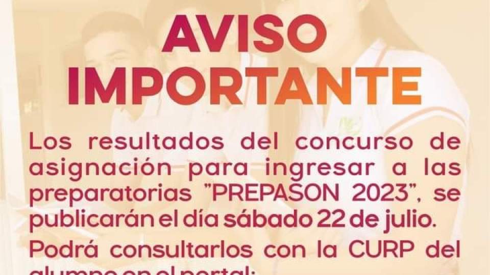 Mañana resultados  de PREPASON.