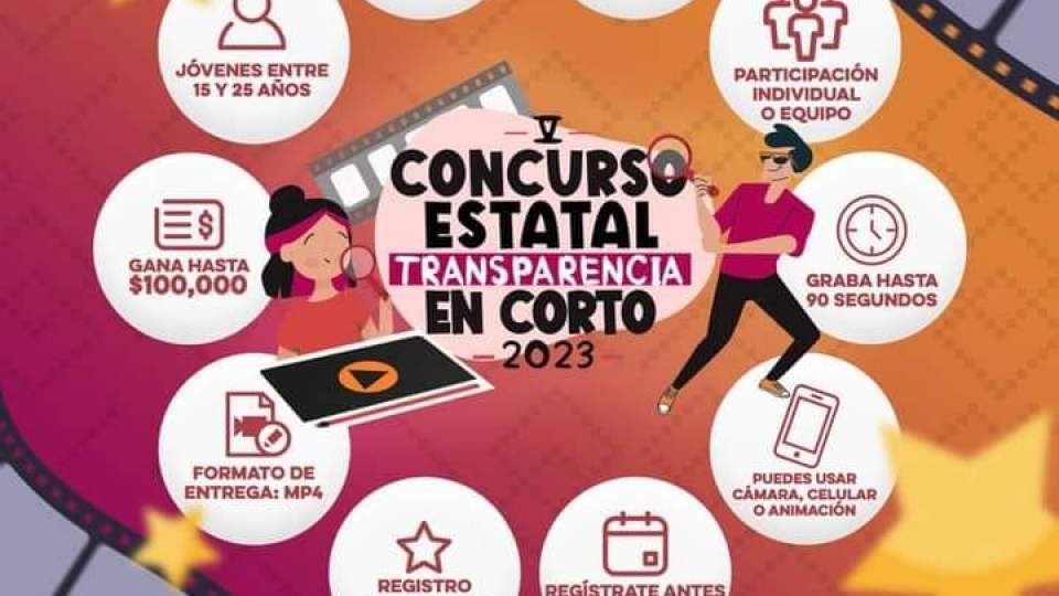 Joven Sonorense participa y gana hasta 100 mil en el CONCURSO ESTATAL DE TRANSPARENCIA EN CORTO 2023.