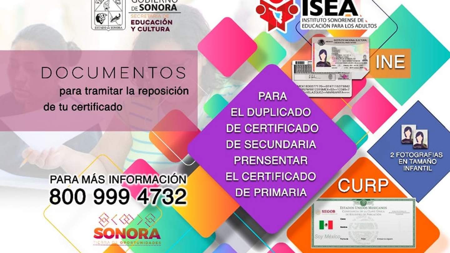 Si estudiaste en el ISEA, pero perdiste tu certificado y lo necesitas para aplicar a una vacante de trabajo o para continuar tus estudios