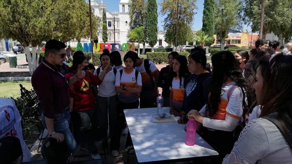 Participa el ISEA en la Jornada “Expo orienta #Prepason 2023” en el municipio de Moctezuma con el objeto de presentar a las y los estudiantes de educación secundaria la oferta educativa de los diferentes subsistemas del estado de sonora.