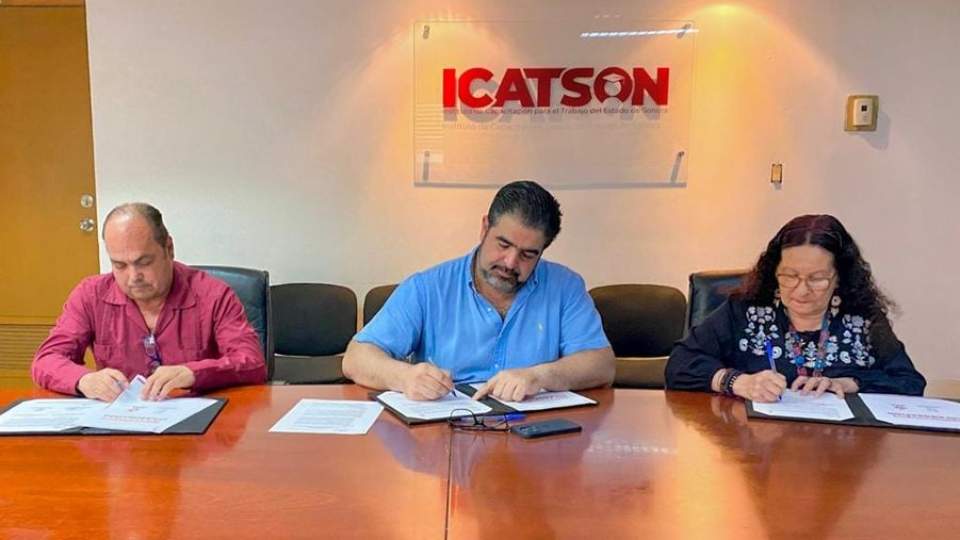 Celebran ISEA e ICATSON convenio de colaboración