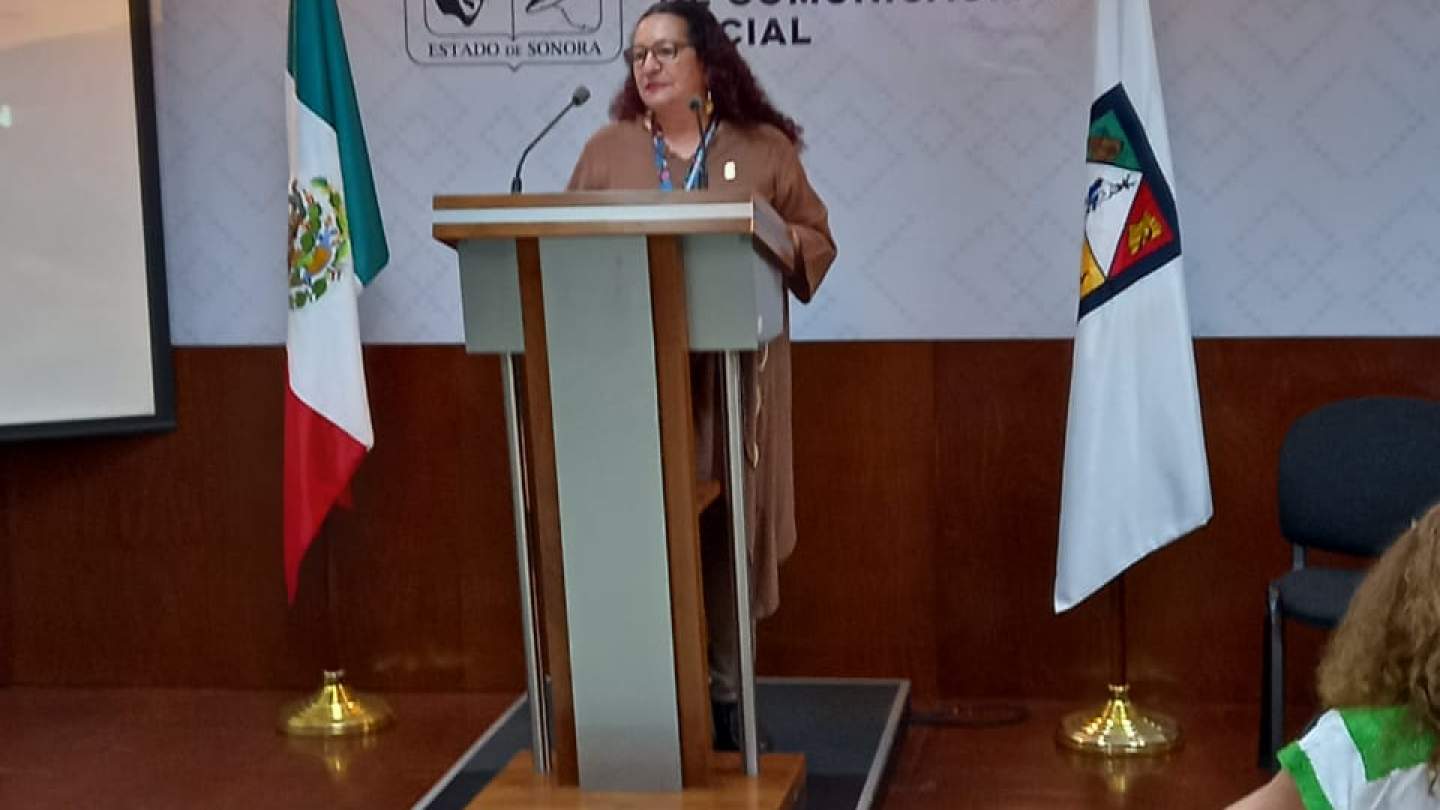 conferencia de prensa con DIF Sonora, Imtes e ISEA.