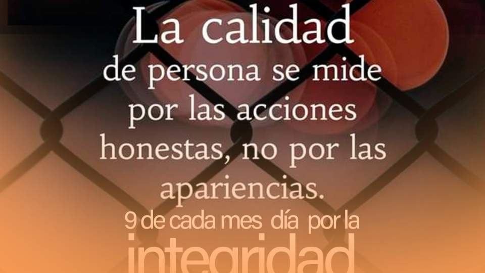 #DiaPorLaIntegridad