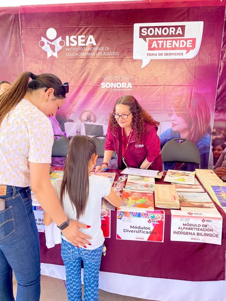 Feria de Servicios “Sonora Atiende” 📆 Hoy 24 de mayo 🕘 9:00 a.m. a 1:00 p.m. 📍Escuela Primaria “Prof. Leo Sandoval Saucedo”. ISEA presente ofreciendo sus servicios de educación básica gratuita y preparatoria, todos en modalidad abierta.