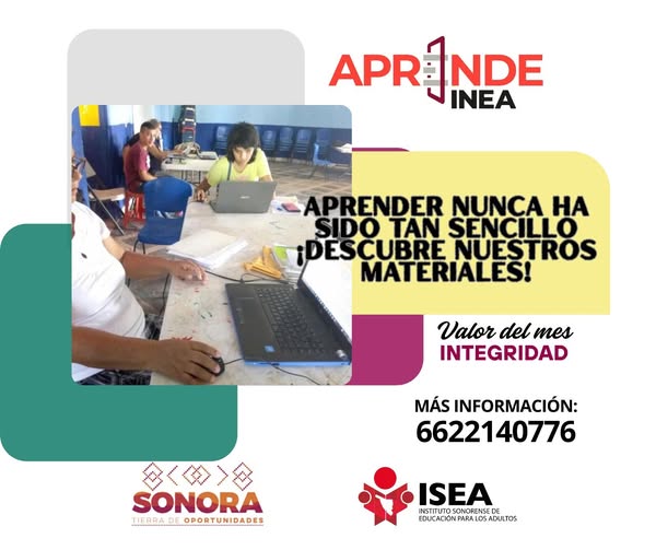 📖 El MEV AprendeINEA ofrece una alternativa educativa con orientación presencial en #PlazasComunitarias. Estudia con materiales impresos y recibe el apoyo que necesitas para concluir tu educación básica.