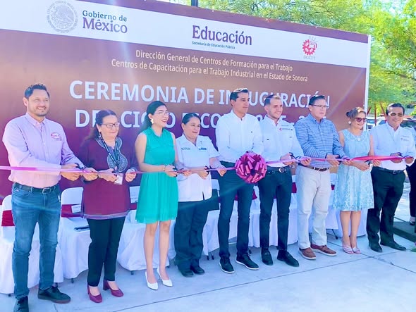 Participa directora general del ISEA Mary Carrazco, junto al Secretario de Educación y Cultura, Froylán Gámez Gamboa, en el inicio de cursos de Capacitación para el Trabajo Industrial 2025–2026 en los #CECATI de #Sonora.