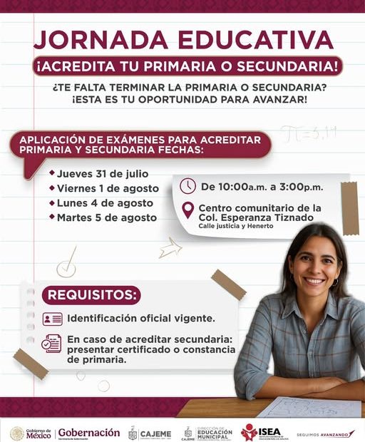 ACREDITA TU PRIMARIA O SECUNDARIA GRATIS.